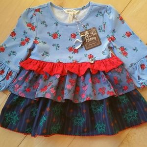NWT Matilda Jane size 4 FEELING FESTIVE Tunic